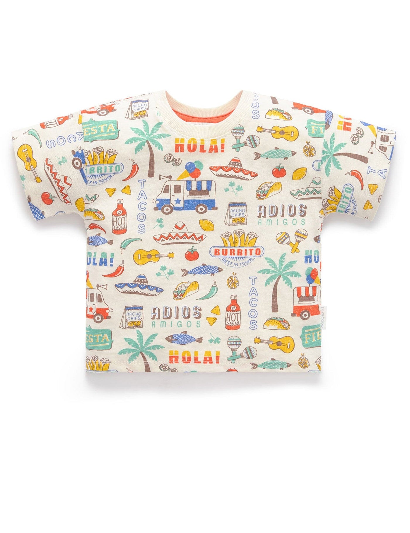 Purebaby - Fiesta Oversized Tee Short Sleeve T-Shirt Purebaby 