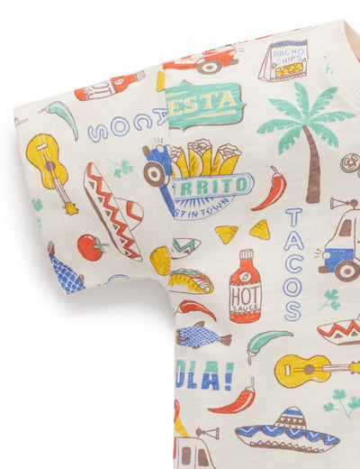 Purebaby - Fiesta Oversized Tee Short Sleeve T-Shirt Purebaby 