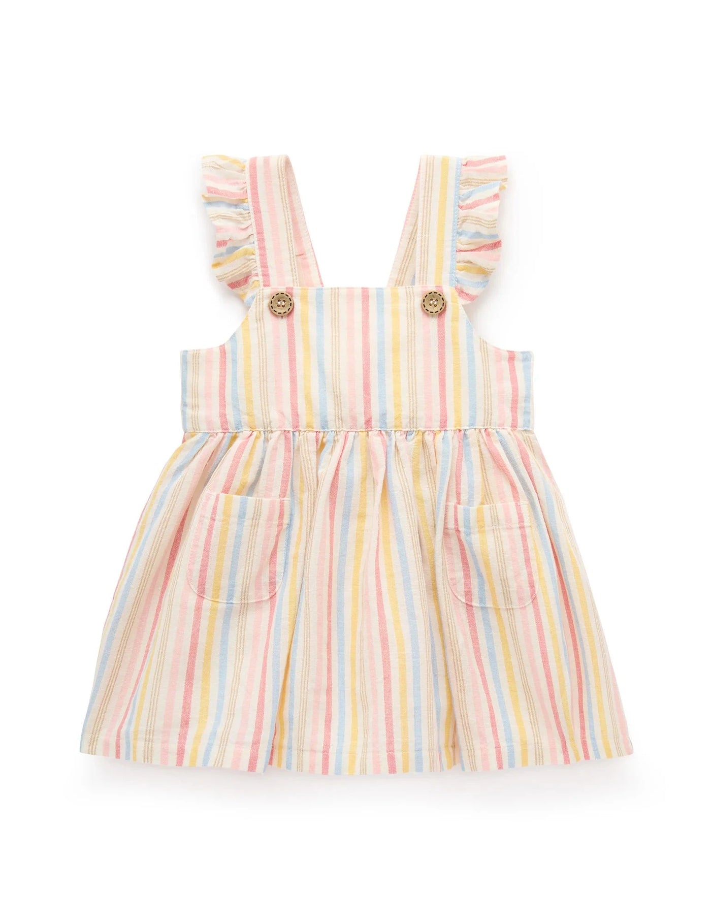 Purebaby - Fiesta Stripe Pinnie Sleeveless Dress Purebaby 