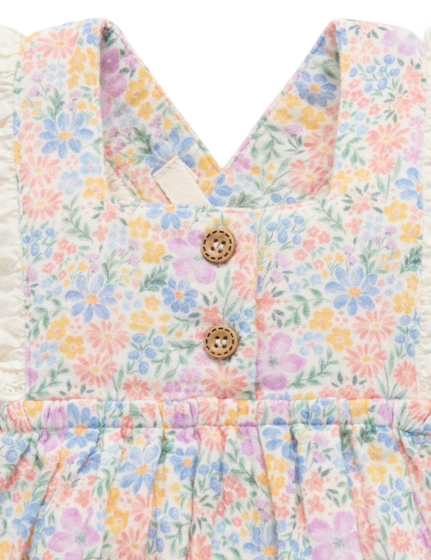 Purebaby - Floral Romper Romper Purebaby 