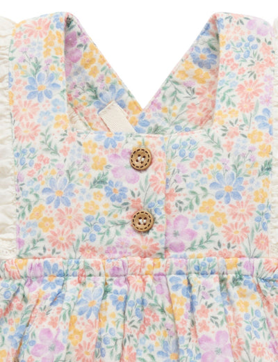 Purebaby - Floral Romper Romper Purebaby 