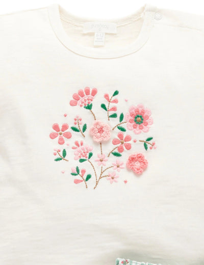 Purebaby - Frida Gingham Floral Set Matching Set Purebaby 