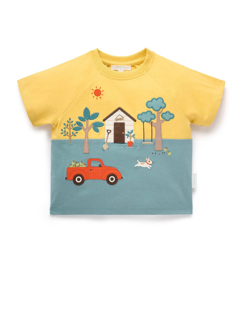 Purebaby - Garden Shed Relaxed Tee | Daisy
