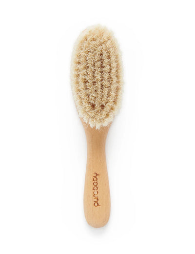 Purebaby - Goat Hair Brush W Box - Natural Hair Brush Purebaby 