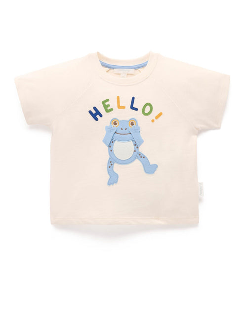 Purebaby - Hello Relaxed Tee | Cloud