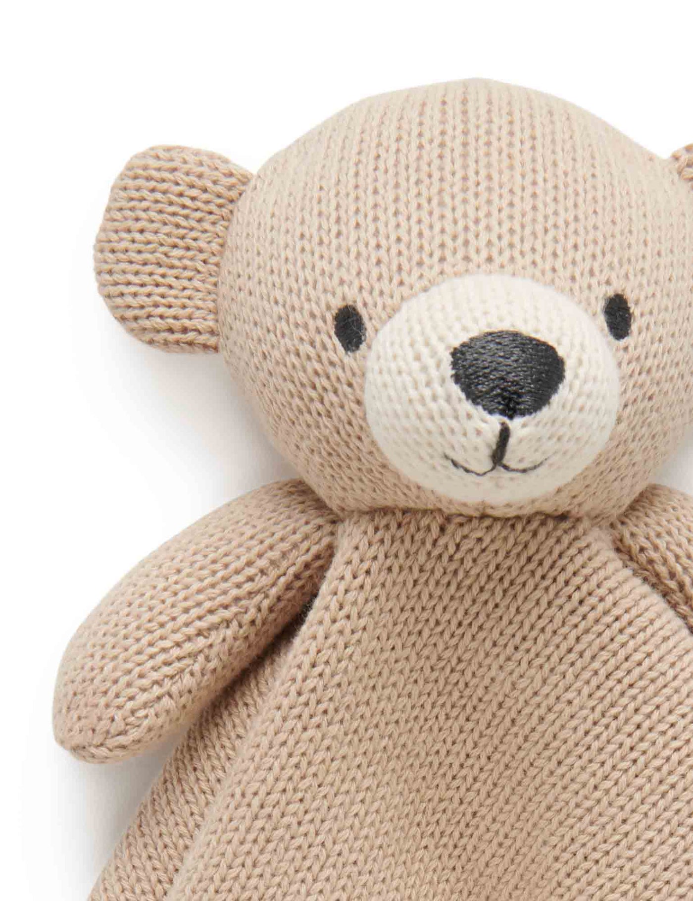 Purebaby - Knitted Bear Comforter - Camel Comforter Purebaby 