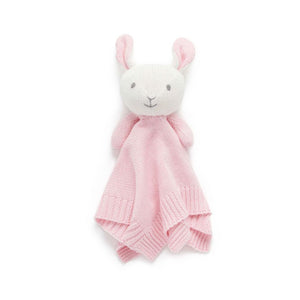 Purebaby - Knitted Bunny Comforter | Pink