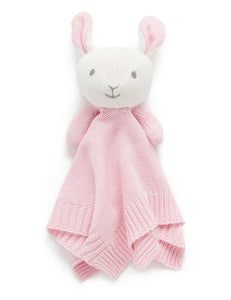 Purebaby - Knitted Bunny Comforter | Pink