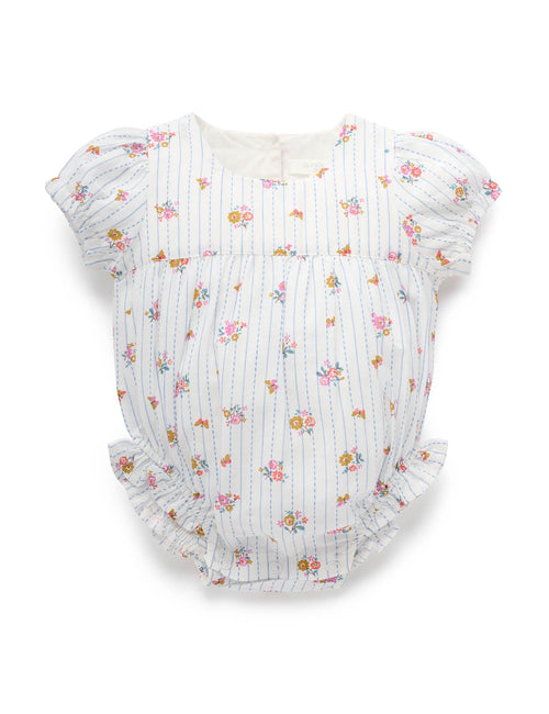 Purebaby - Linen Blend Bodysuit | Butterfly Stripe