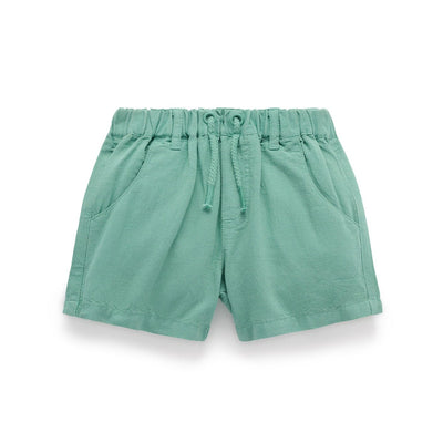 Purebaby - Linen Blend Short | Iguana Shorts Purebaby 