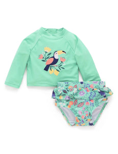 Purebaby - Long Sleeve Rashie Set | Toucan