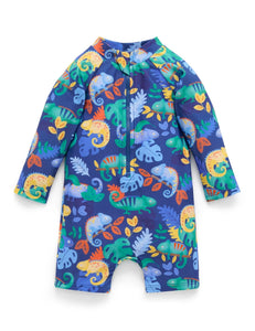 Purebaby - Long Sleeve Rashie Sunsuit | Chameleon