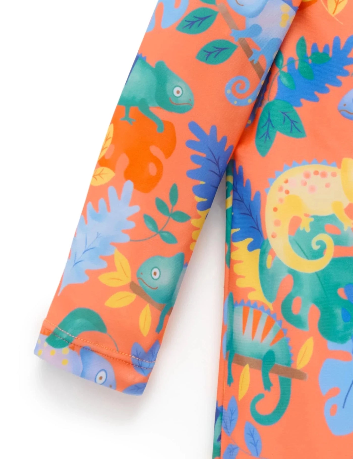 Purebaby - Long Sleeve Rashie Sunsuit | Fiesta Chameleon One-Piece Swimsuit Purebaby 