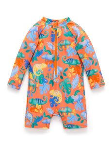 Purebaby - Long Sleeve Rashie Sunsuit | Fiesta Chameleon