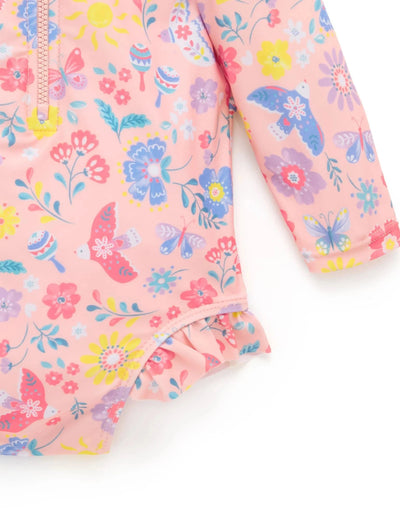 Purebaby - Long Sleeve Swimsuit | Pajaro Bird One-Piece Swimsuit Purebaby 