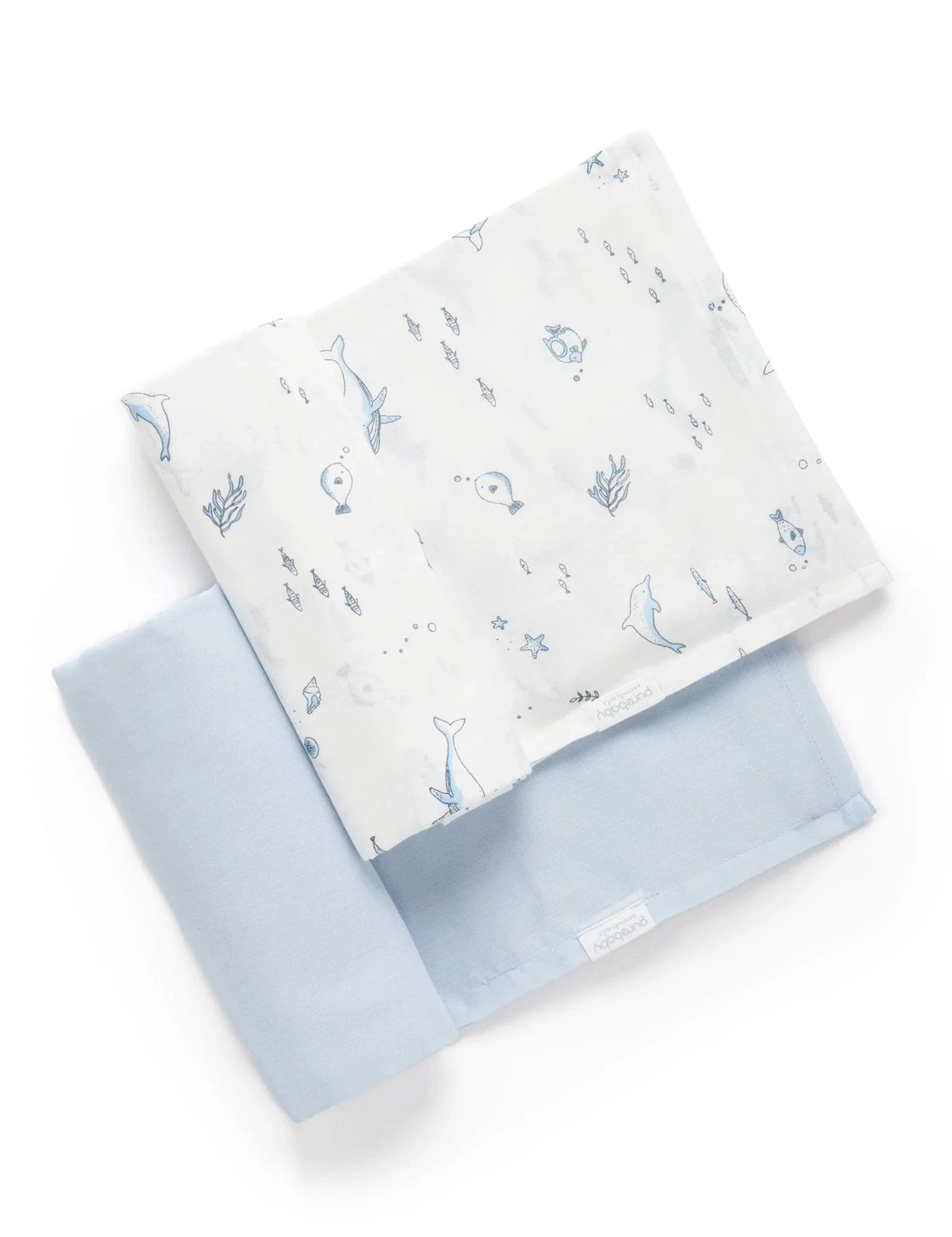 Purebaby - Muslin Wrap 2 Pack | Nautical Muslin Wrap Purebaby 