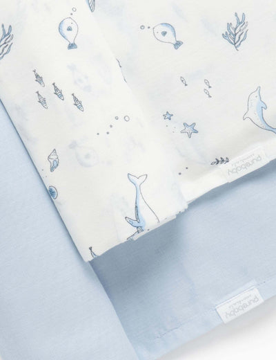 Purebaby - Muslin Wrap 2 Pack | Nautical Muslin Wrap Purebaby 
