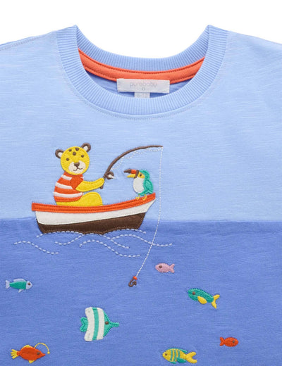 Purebaby - Ocean Relaxed Tee Short Sleeve T-Shirt Purebaby 