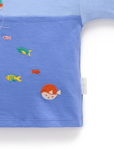 Purebaby - Ocean Relaxed Tee Short Sleeve T-Shirt Purebaby 