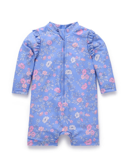 Purebaby - Printed Long Sleeve Rashie | Summer Peony