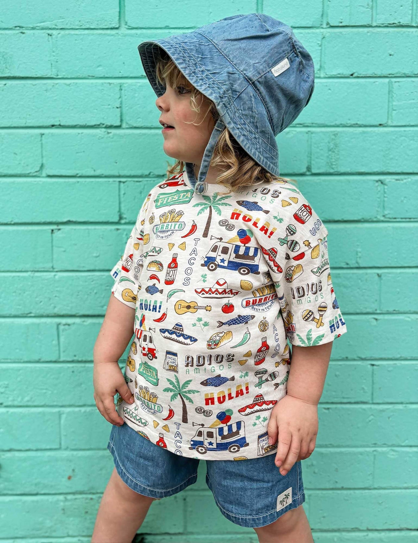 Purebaby - Pull On Denim Short Shorts Purebaby 