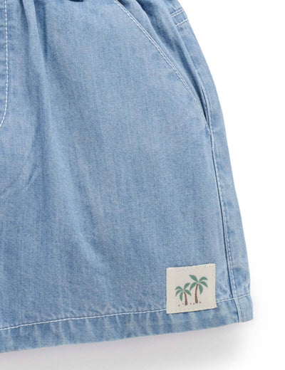 Purebaby - Pull On Denim Short Shorts Purebaby 