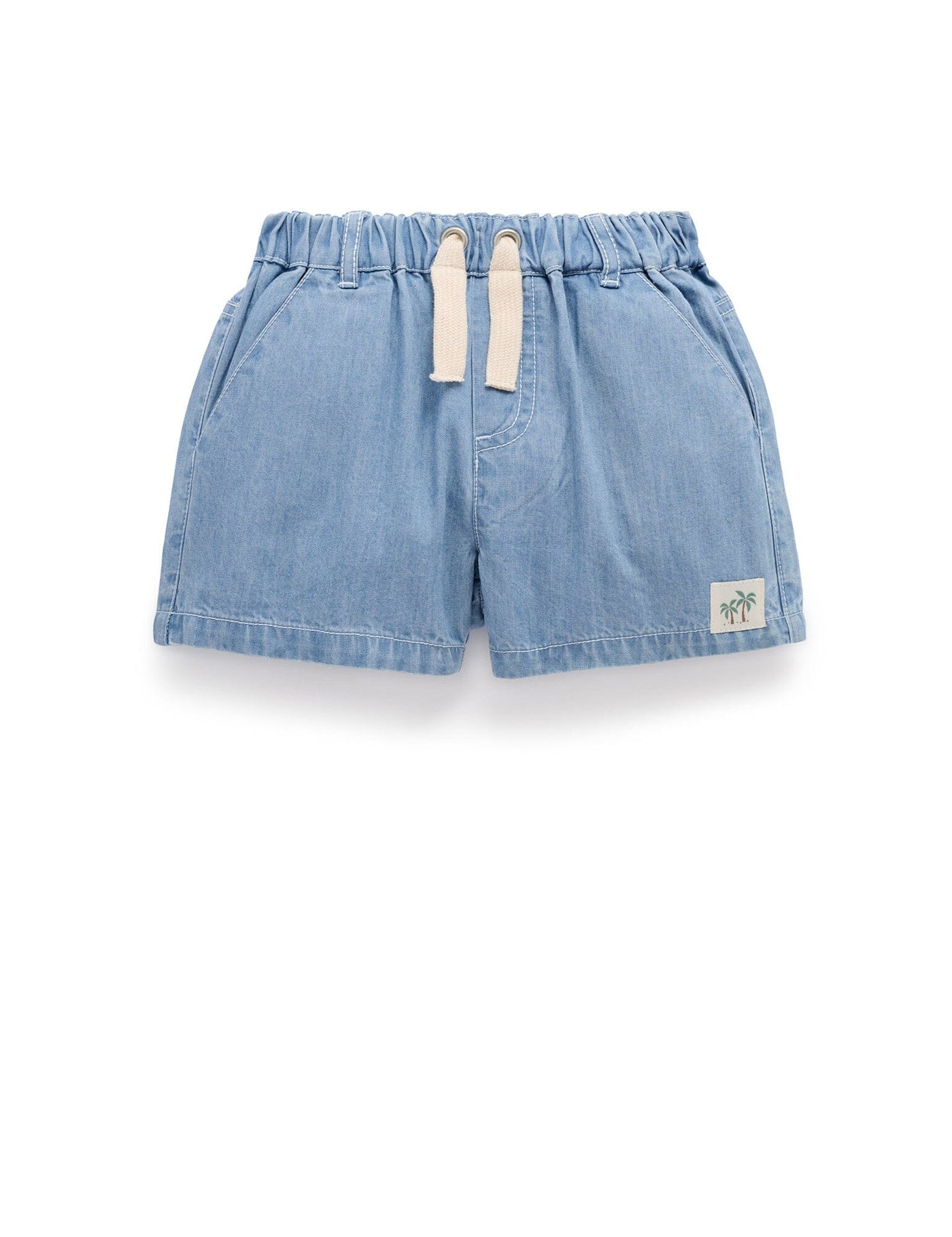 Purebaby - Pull On Denim Short Shorts Purebaby 