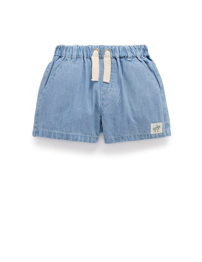 Purebaby - Pull On Denim Short Shorts Purebaby 