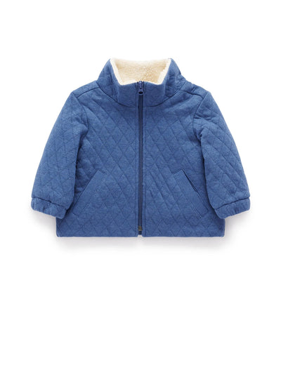 Purebaby - Quilted Jacket | Storm Melange Jacket Purebaby 