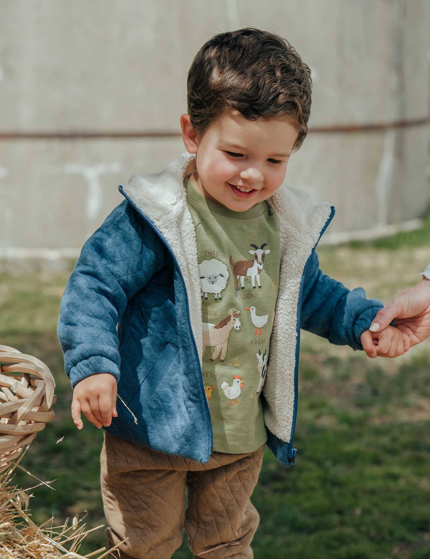 Purebaby - Quilted Jacket | Storm Melange Jacket Purebaby 