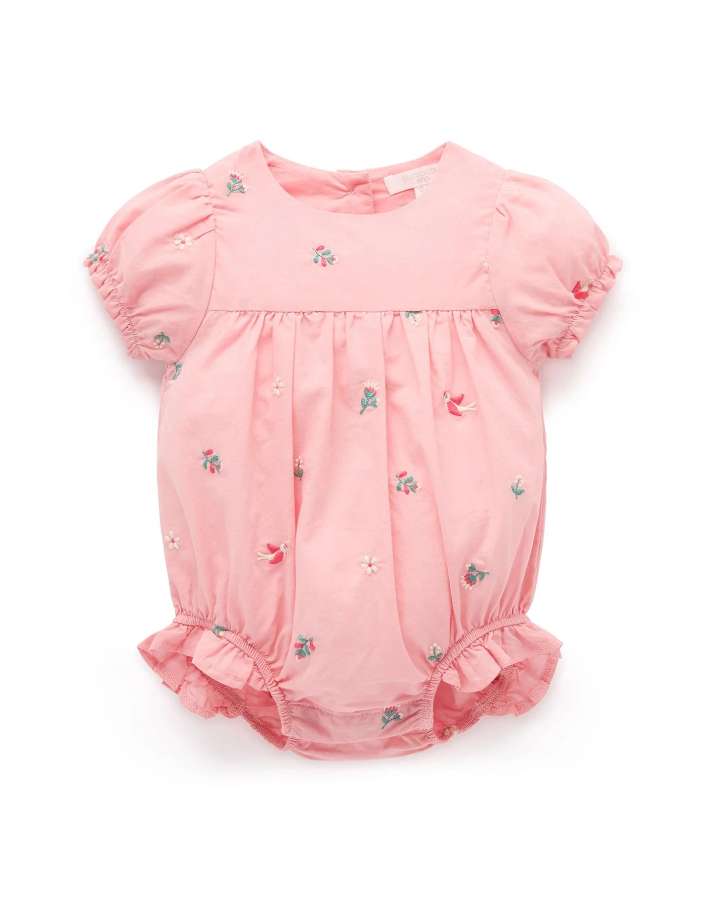 Purebaby - Shallow Embroidered Bodysuit Bodysuit Purebaby 