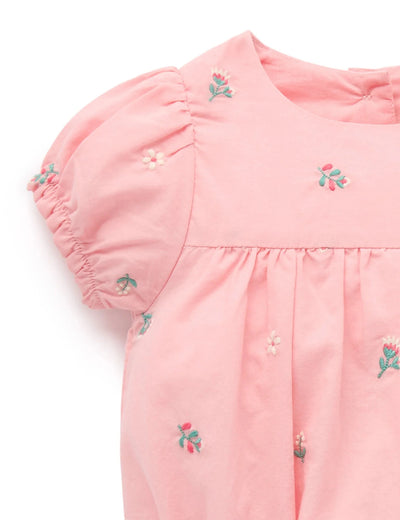 Purebaby - Shallow Embroidered Bodysuit Bodysuit Purebaby 