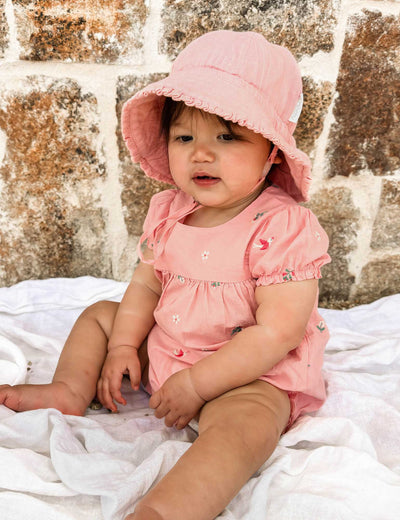 Purebaby - Shallow Embroidered Bodysuit Bodysuit Purebaby 
