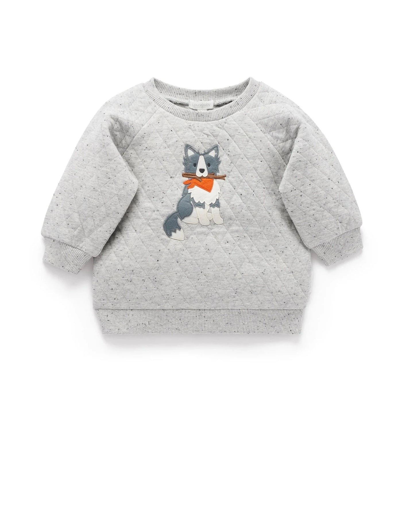 Purebaby - Sheep Dog Windcheater | Grey Nappy Jumper Purebaby 