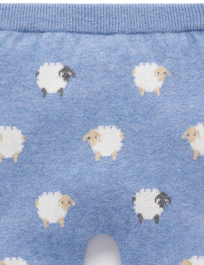 Purebaby - Sheep Jacquard Leggings Leggings Purebaby 