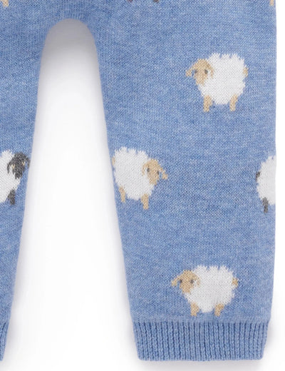 Purebaby - Sheep Jacquard Leggings Leggings Purebaby 