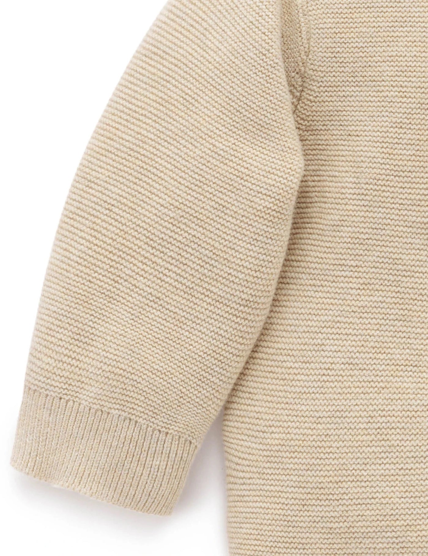 Purebaby - Sheep Jumper | Almond Melange Knitted Jumper Purebaby 