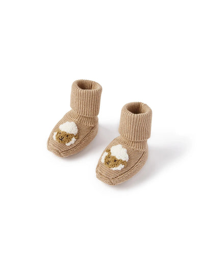 Purebaby - Sheep Knitted Booties Booties Purebaby 