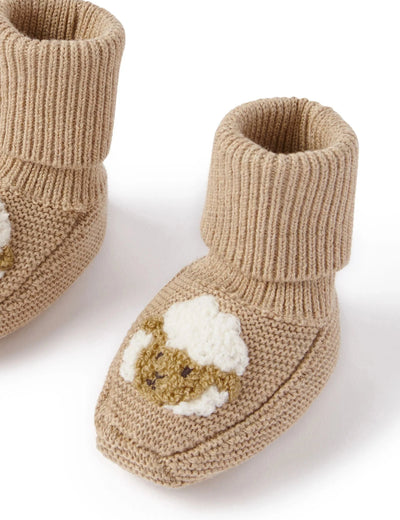 Purebaby - Sheep Knitted Booties Booties Purebaby 