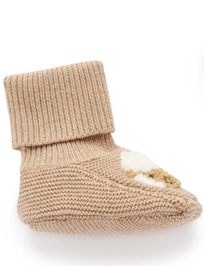 Purebaby - Sheep Knitted Booties Booties Purebaby 