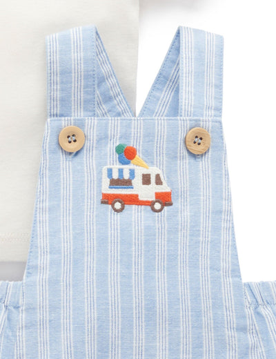 Purebaby - Short Leg Overall Set Matching Set Purebaby 