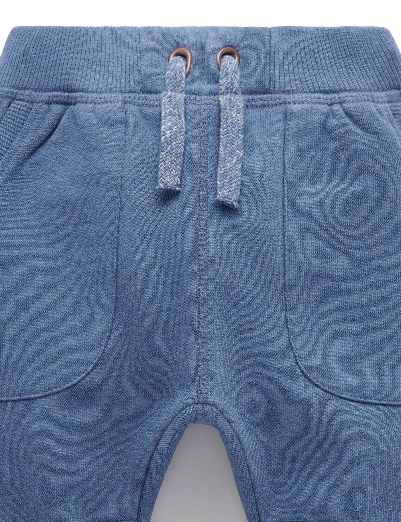 Purebaby - Slouchy Track Pant | Storm Melange Trackpants Purebaby 