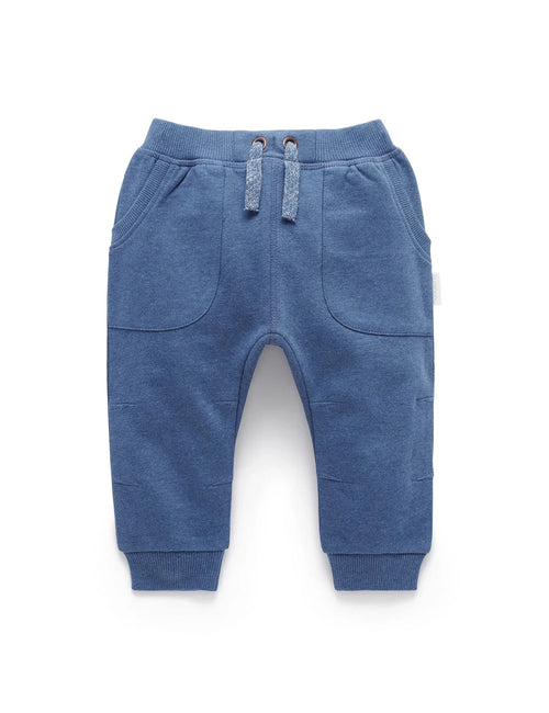 Purebaby - Slouchy Track Pant | Storm Melange