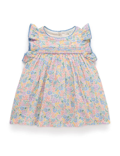 Purebaby - Smocked Dress | Isabella Print Short Sleeve Dress Purebaby 