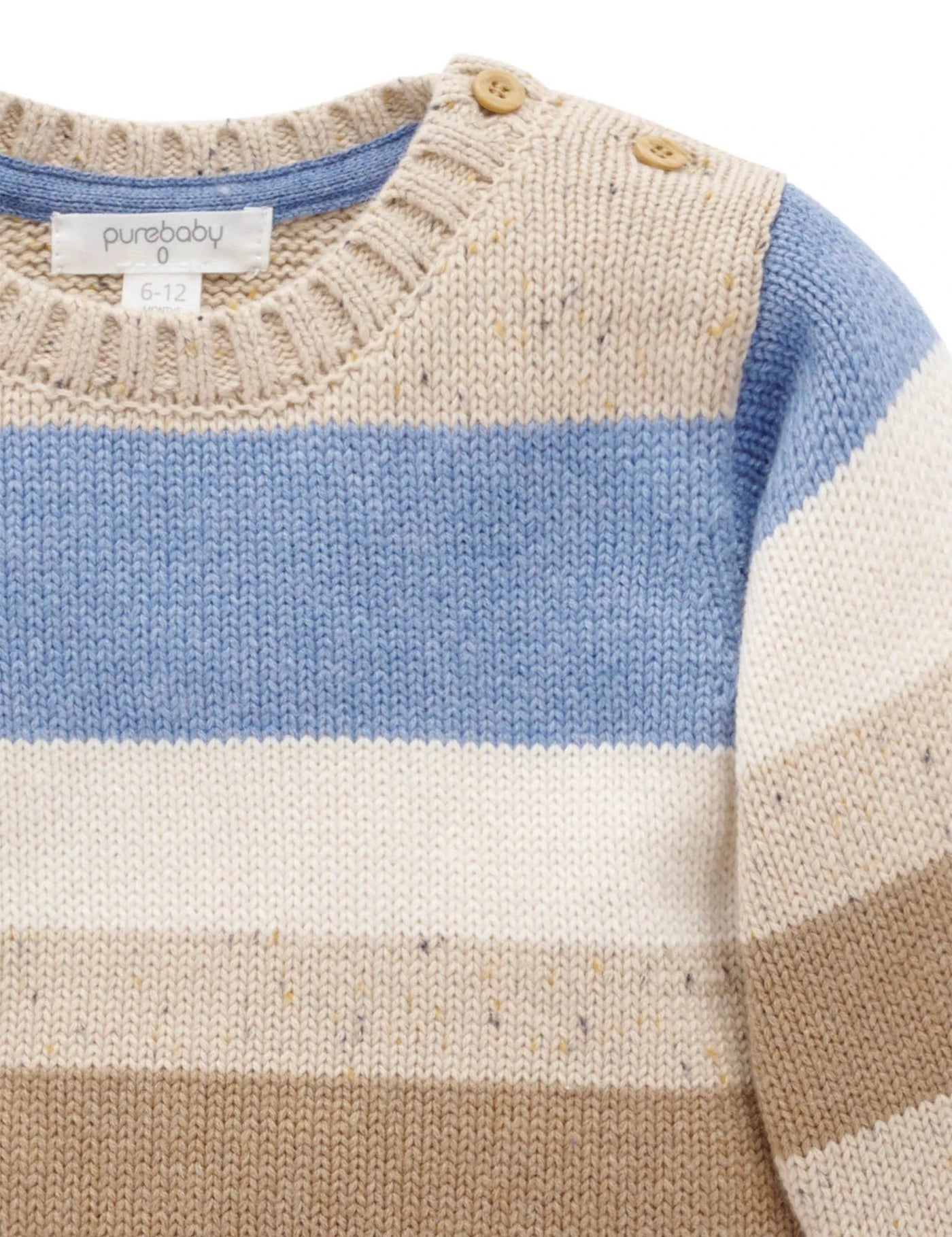 Purebaby - Storm Striped Jumper Knitted Jumper Purebaby 