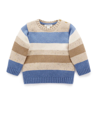 Purebaby - Storm Striped Jumper Knitted Jumper Purebaby 