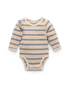 Purebaby - Striped Bodysuit