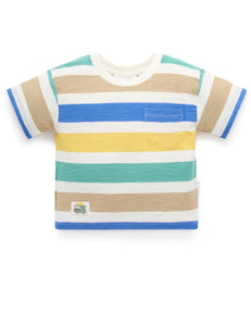 Purebaby - Striped Relaxed Tee | Mexican Stripe