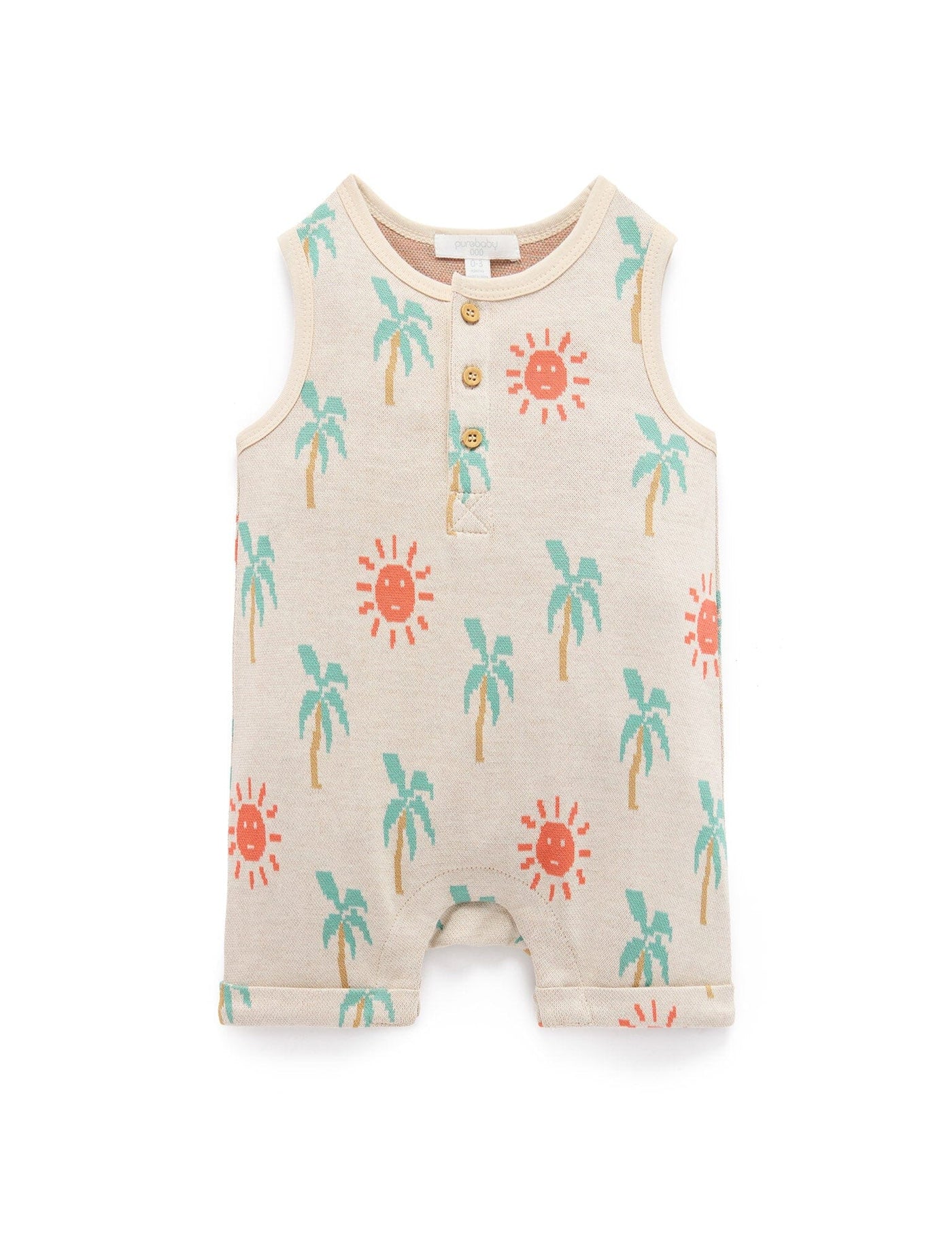 Purebaby - Sunshine Jacquard Onesie Onesie Purebaby 