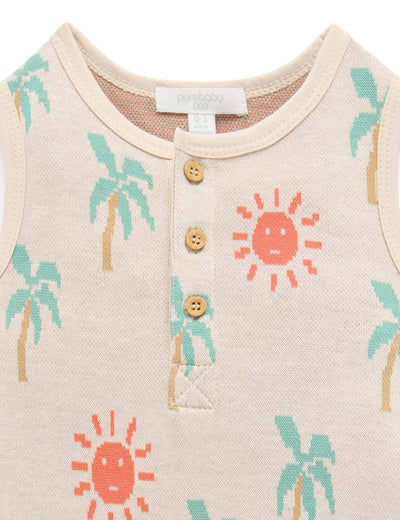 Purebaby - Sunshine Jacquard Onesie Onesie Purebaby 